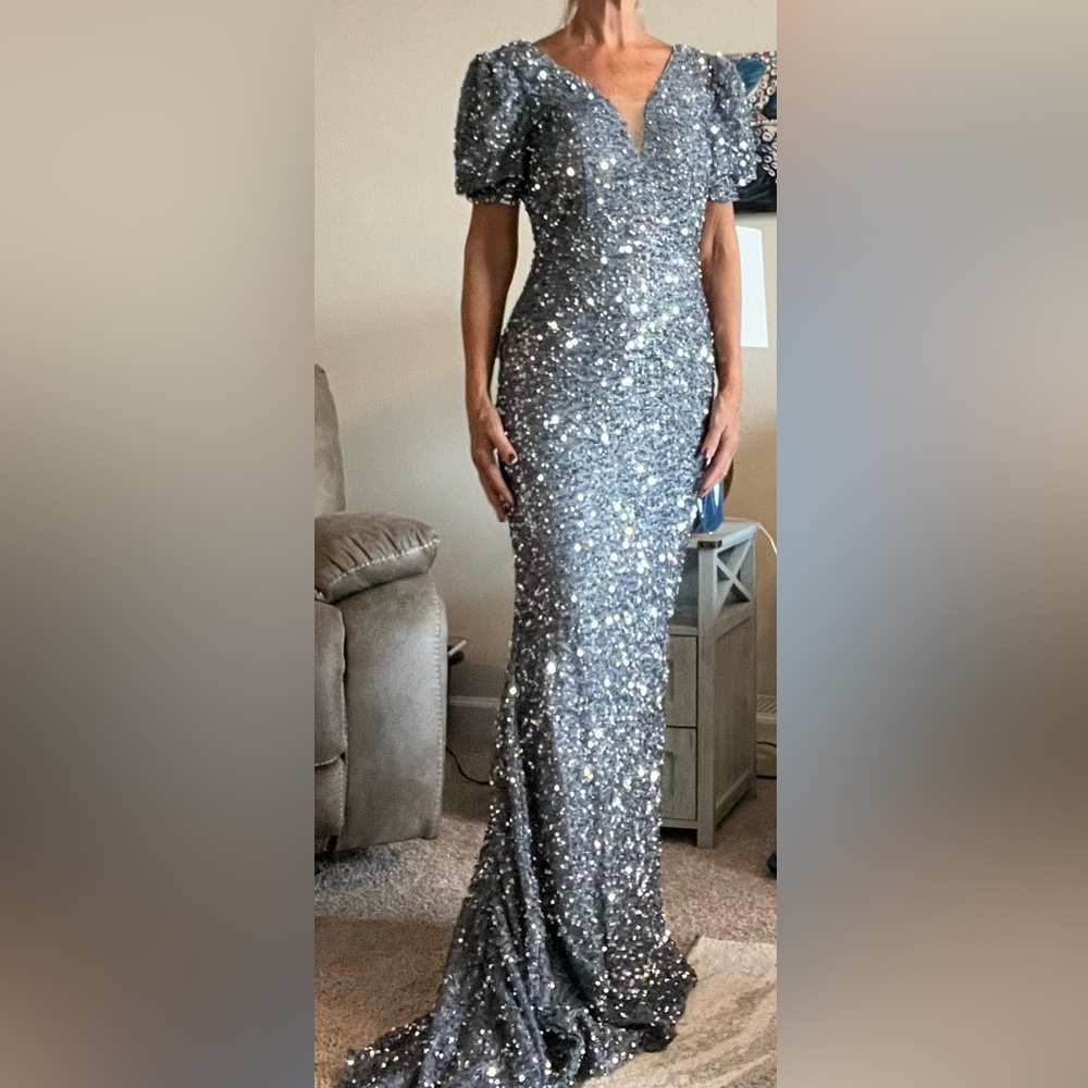 Elegant sequined evening gown